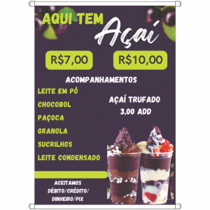 BANNER 40x50 Lona Front Light 380g banner 40cm x 50cm 4x0 Brilho Refile, Bastões, 4 ponteiras e Cordinha Arquivos com Arte Pronta .CDR / .AI. / .PDF / *consultar valor em nosso Whats