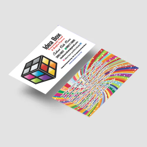 CARTÃO DE VISITA FRENTE E VERSO COLORIDO 4X4 couche 300g 9cm x 5cm 4x4 frente e verso colorido Vernis UV total Frente Atrás Semi brilho Corte Reto 