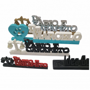 LETRA NOME E PROFISSÃO Impressão 3D 3 tamanhos diferentes Cores dos Filamentos e Pintados Filamenntos 3D  SERVIÇO PERSONALIZADO COM A APROVAÇÃO DO LAYOUT PELO CLIENTE VIA WHATS