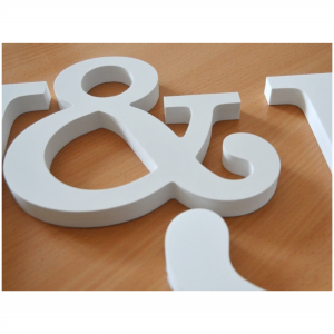 Letra PVC Expandido 2cm 2cm espessura recorte  PVC EXPANDIDO Somente Corte sem Acabamento 
