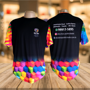 CAMISETA DRY-FIT Malha Power Dry Fit 100% Poliéster Masculino | Feminino | Infantil Ultra-HD Sublimática EPSON  Impressão FULL 